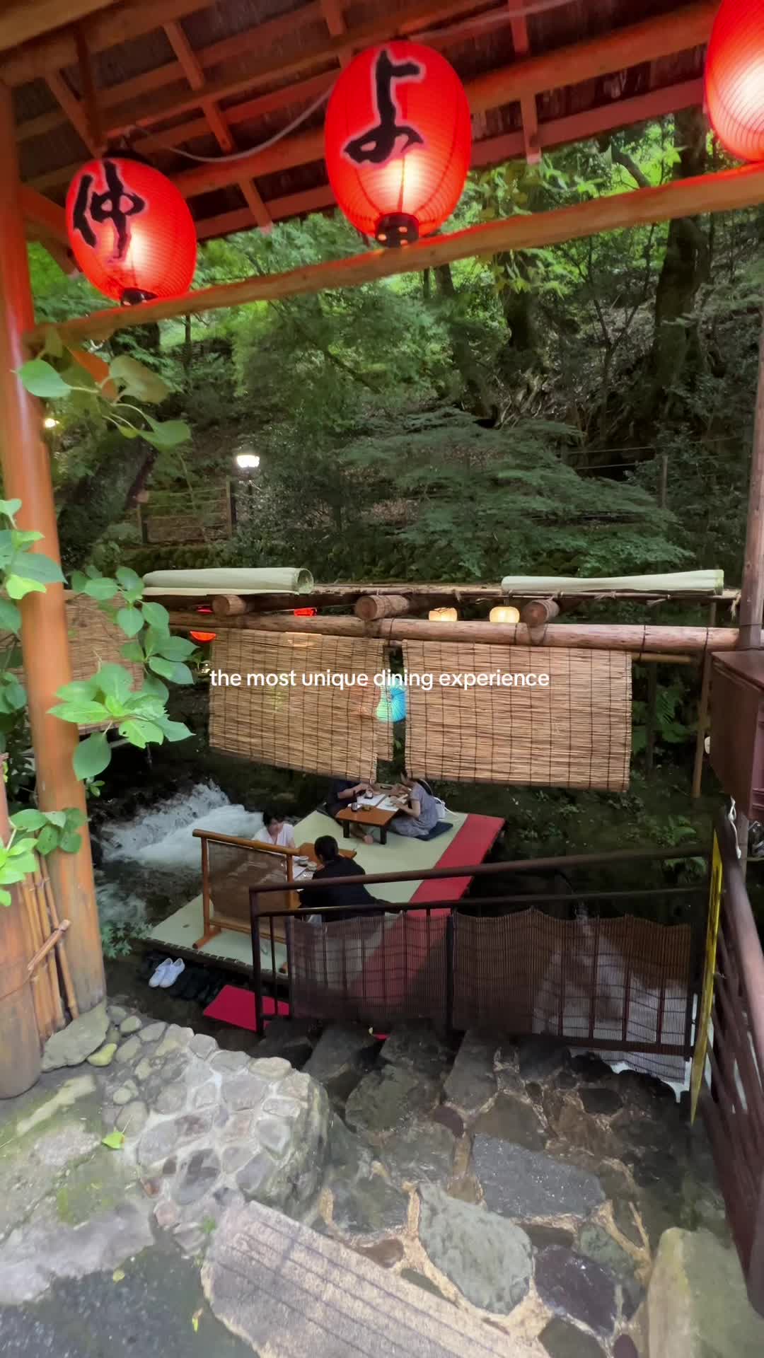 Dining Over The River In Kibune