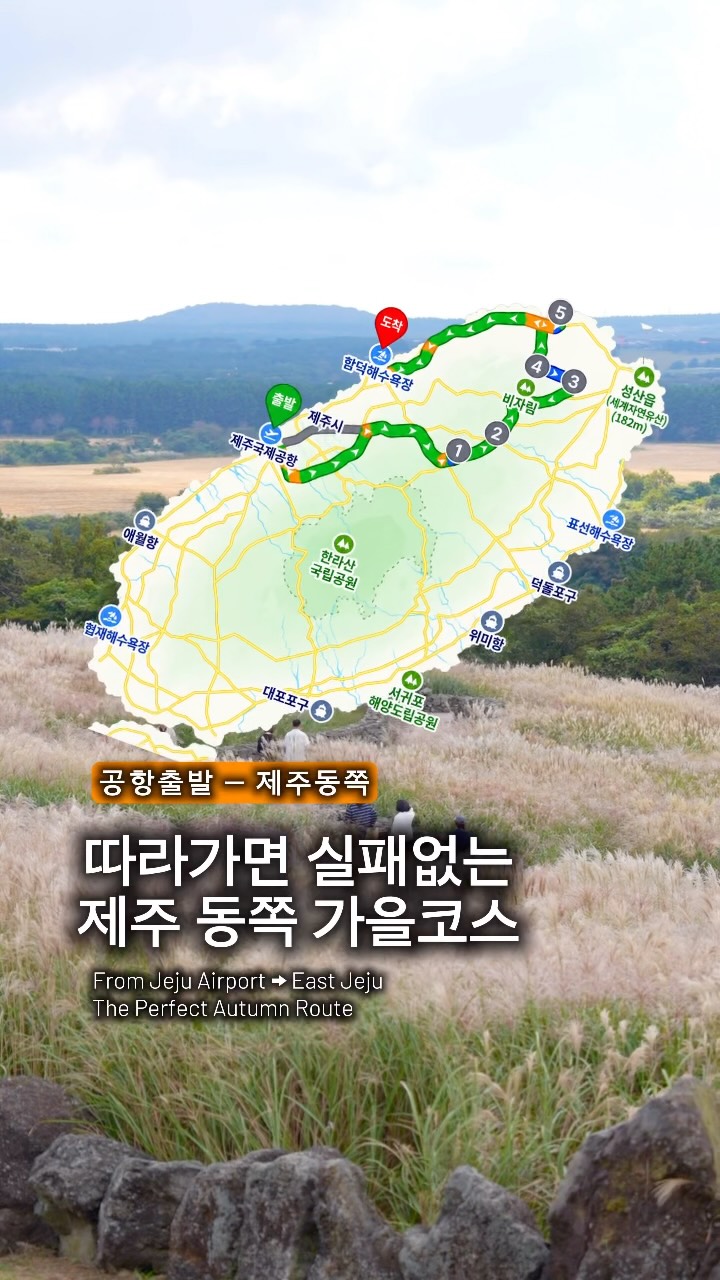 Jeju Island's Eastern Autumn Scenic Route
