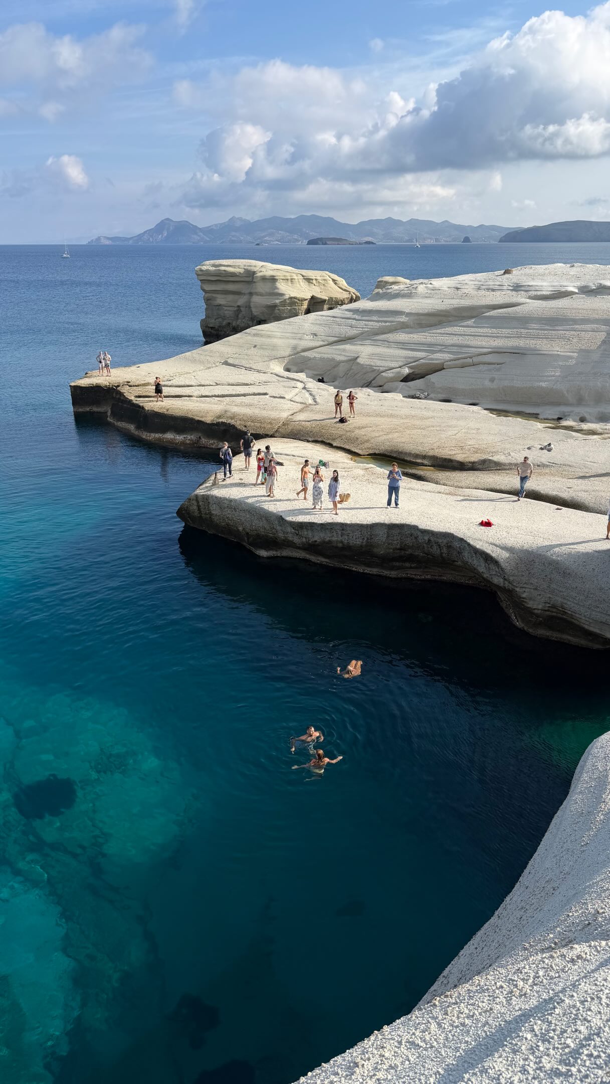 Cliff Jumping At Sarakiniko Beach, Milos