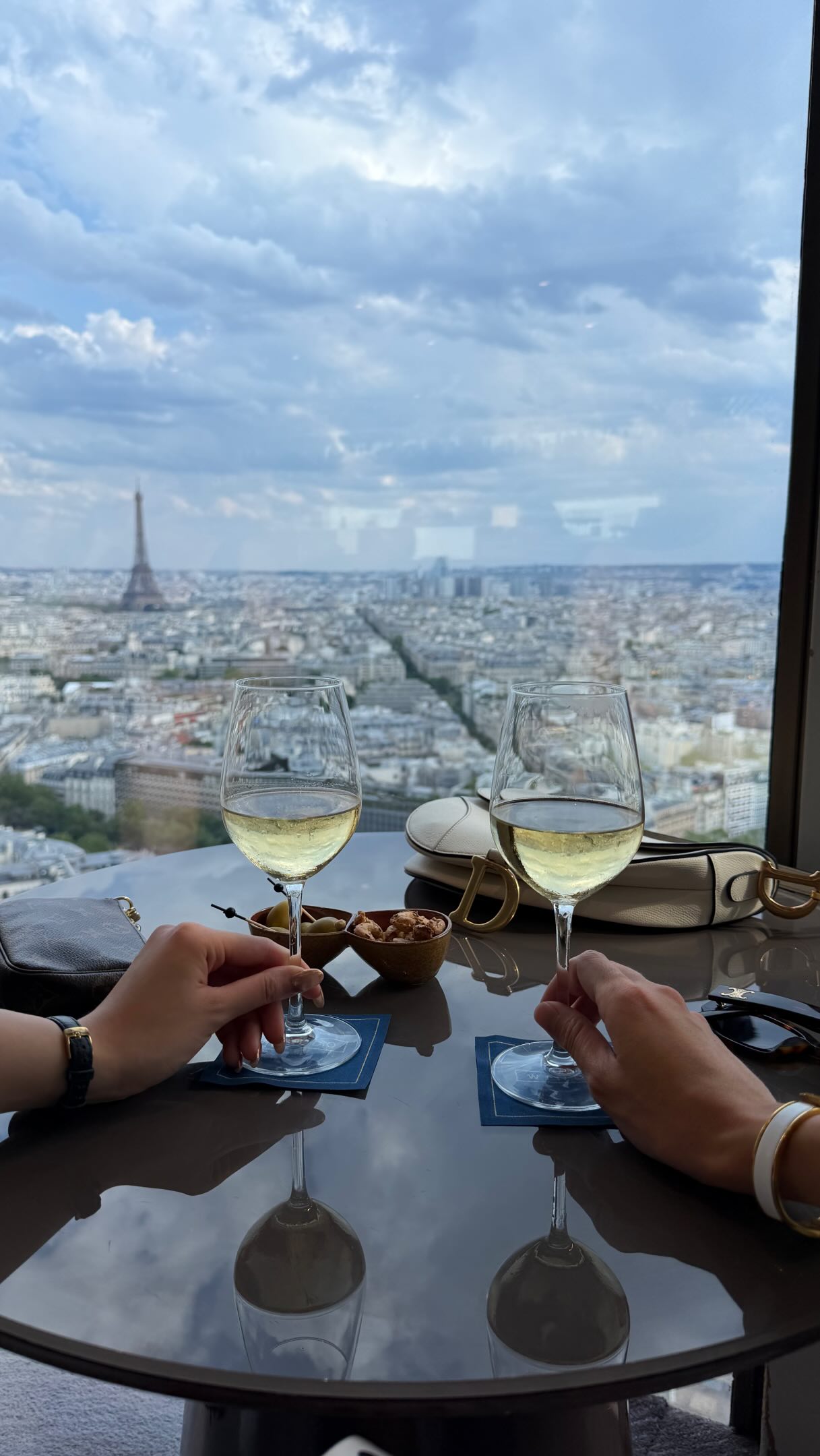 Parisian Landmarks Viewed From A Chic Skybar