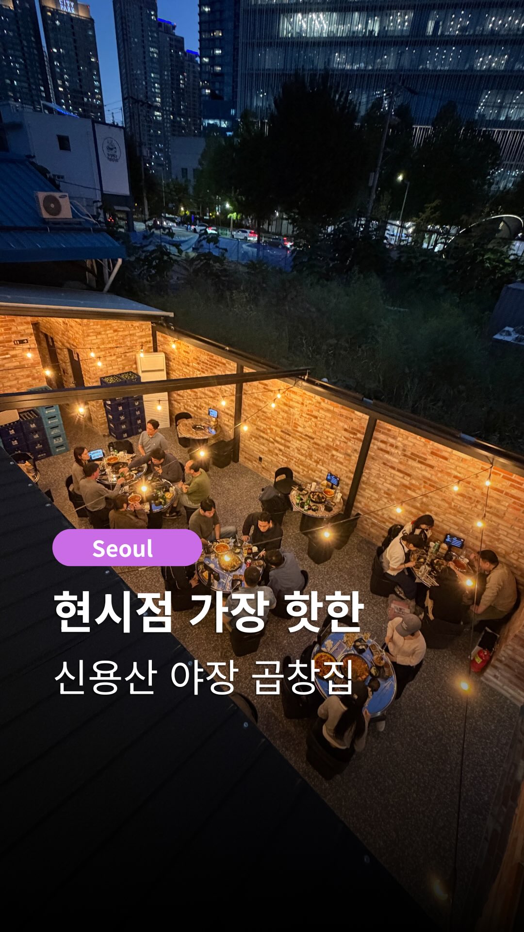 Outdoor Korean Dining Experience Featuring Grilled Gopchang