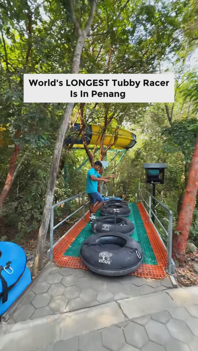 Longest Inflatable Tube Racer Ride At Penang Park