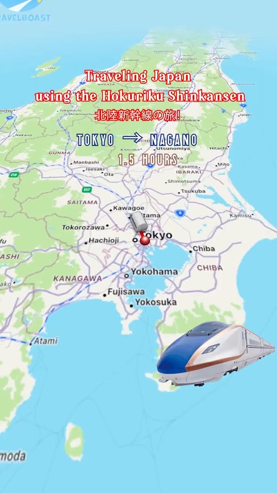 Hokuriku Shinkansen Route Through Japan