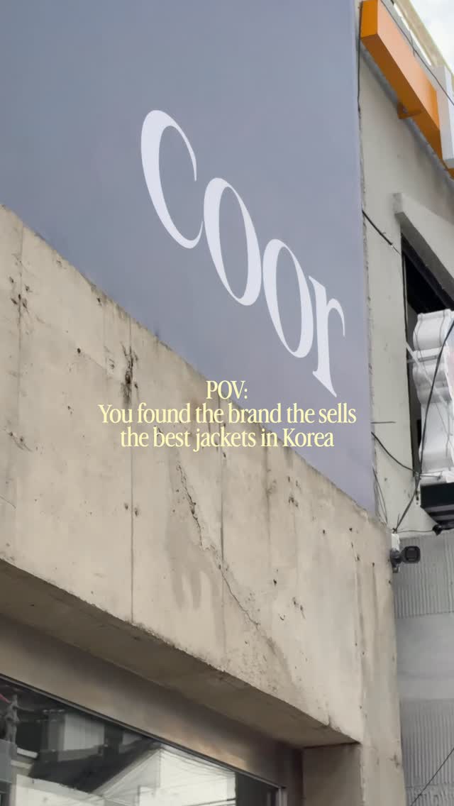 Coor: Korea's Premier Jacket Destination