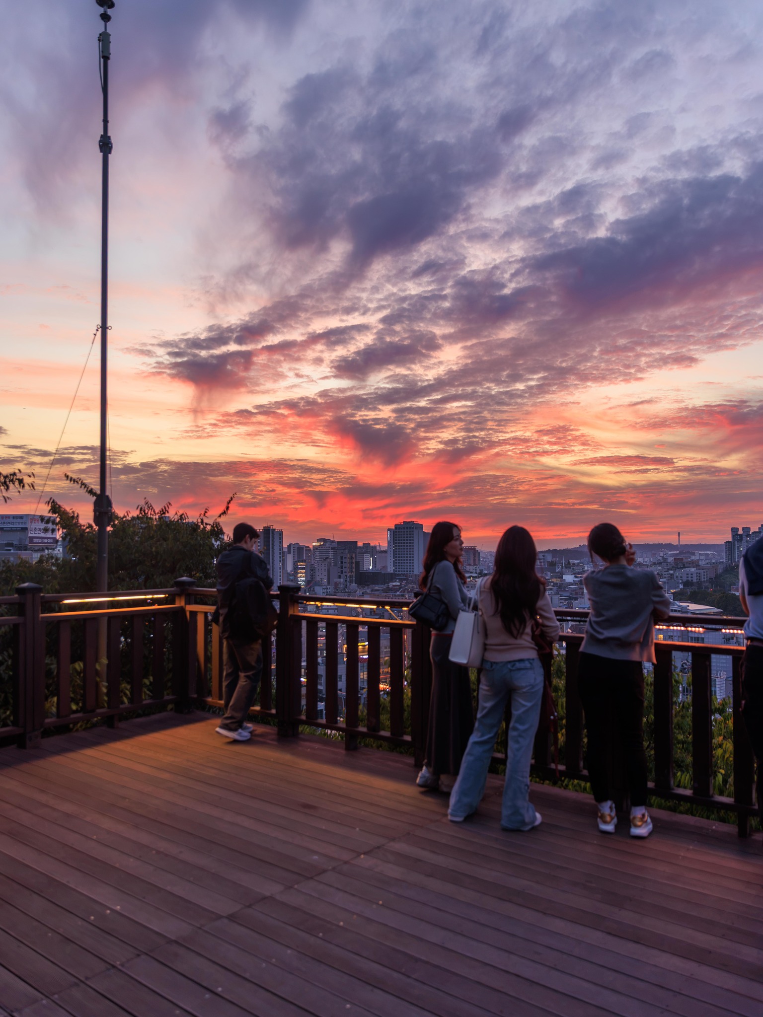 Sinchon's Energetic Streets, Burgers, and City Views
