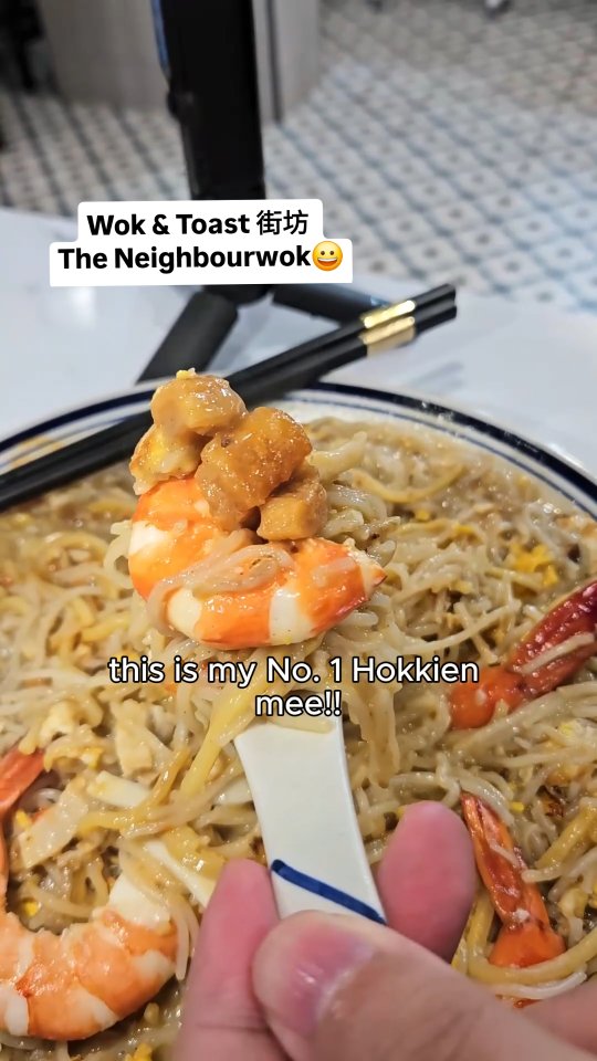 Wok & Toast: Singapore's Popular Hokkien Mee Spot