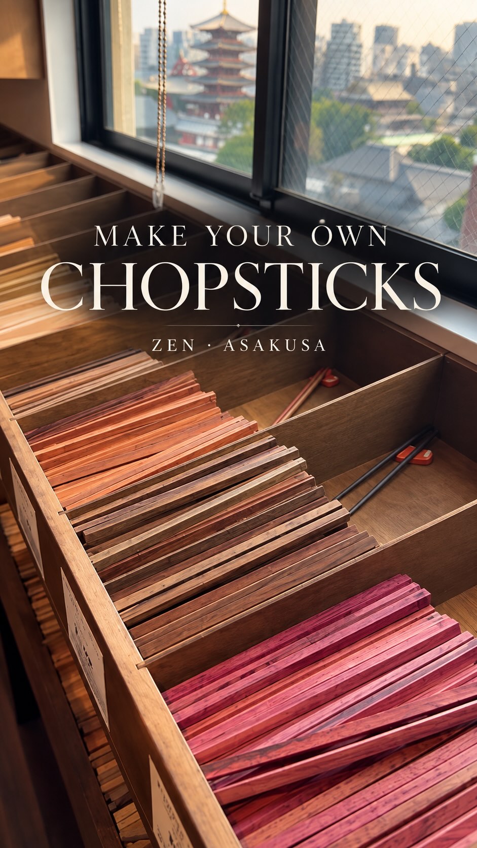 Chopstick Crafting Workshop In Tokyo