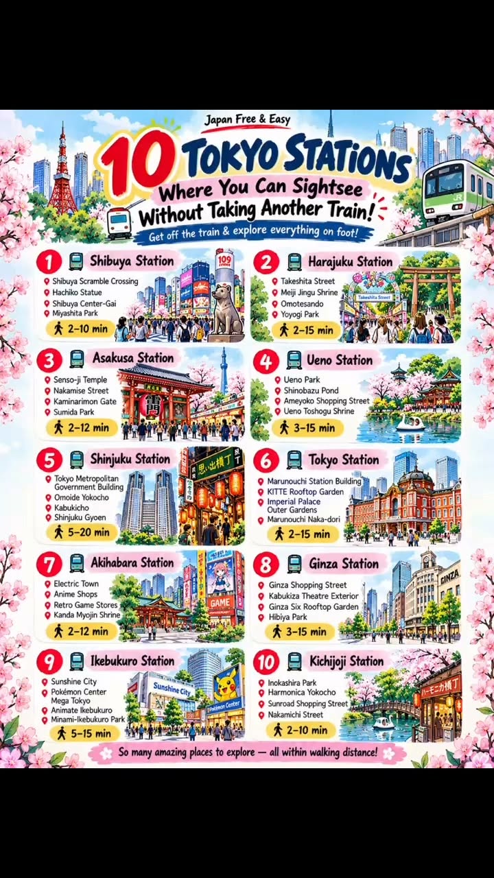 Tokyo Stations With Numerous Nearby Attractions To Explore