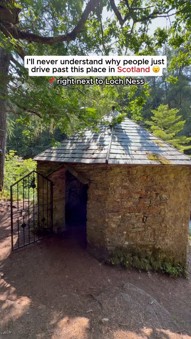 Scottish Summer House With Waterfalls And Bridge