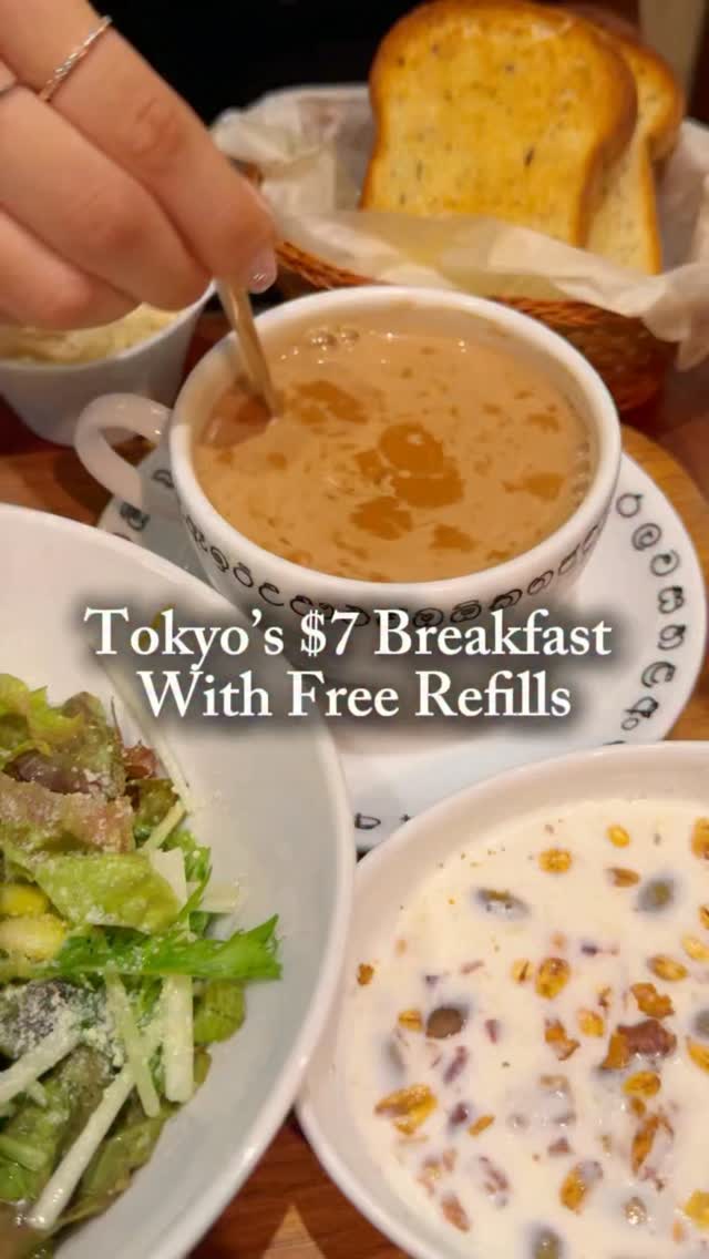Tokyo Breakfast Spot With Free Refills