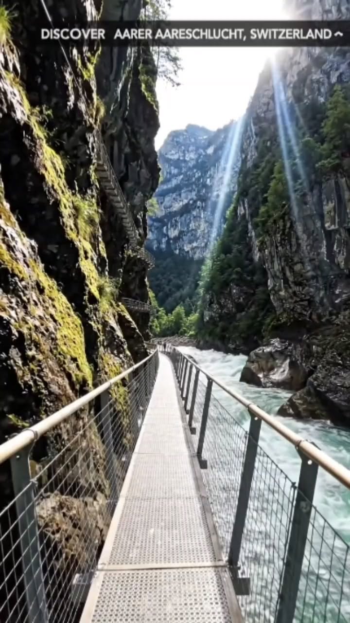 Explore Switzerland's Stunning Aareschlucht Gorge