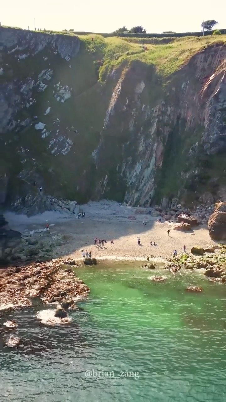 Secluded Cove Beach In Howth, Ireland