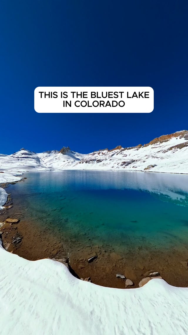 Colorado Alpine Lakes Hike Through Snowy Mountains