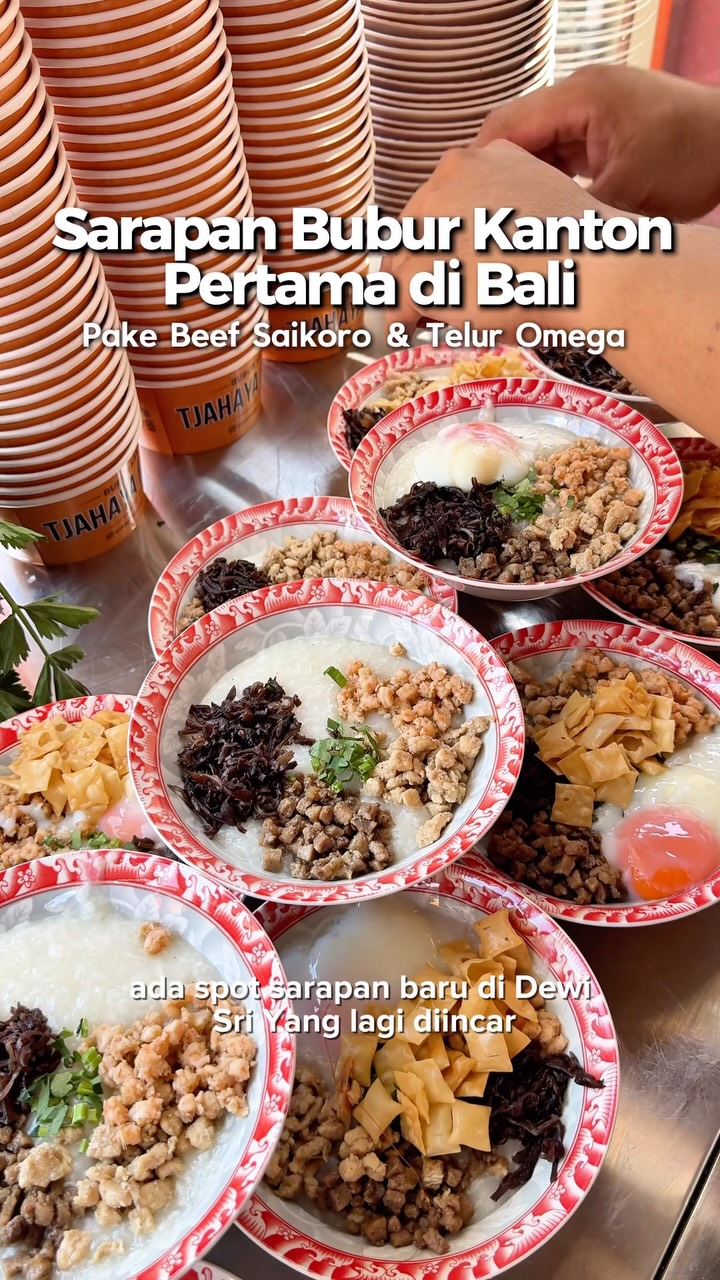Halal Cantonese Porridge Restaurant in Bali