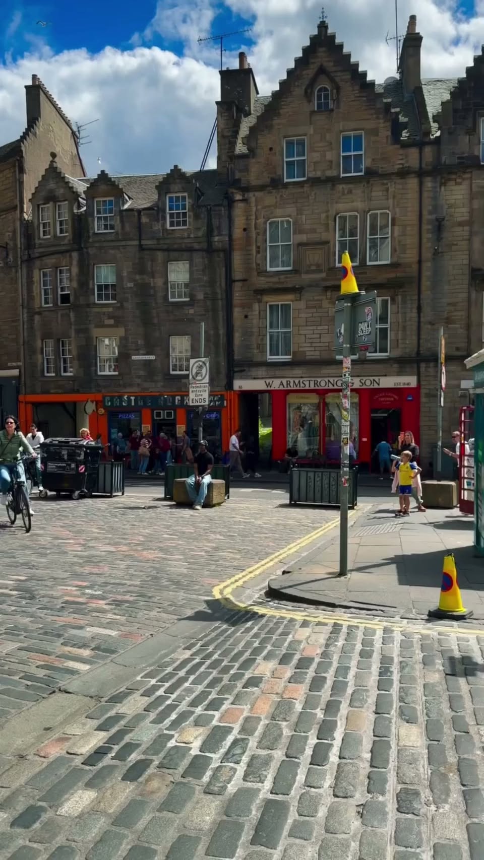 Edinburgh's Castle, University, and Shops