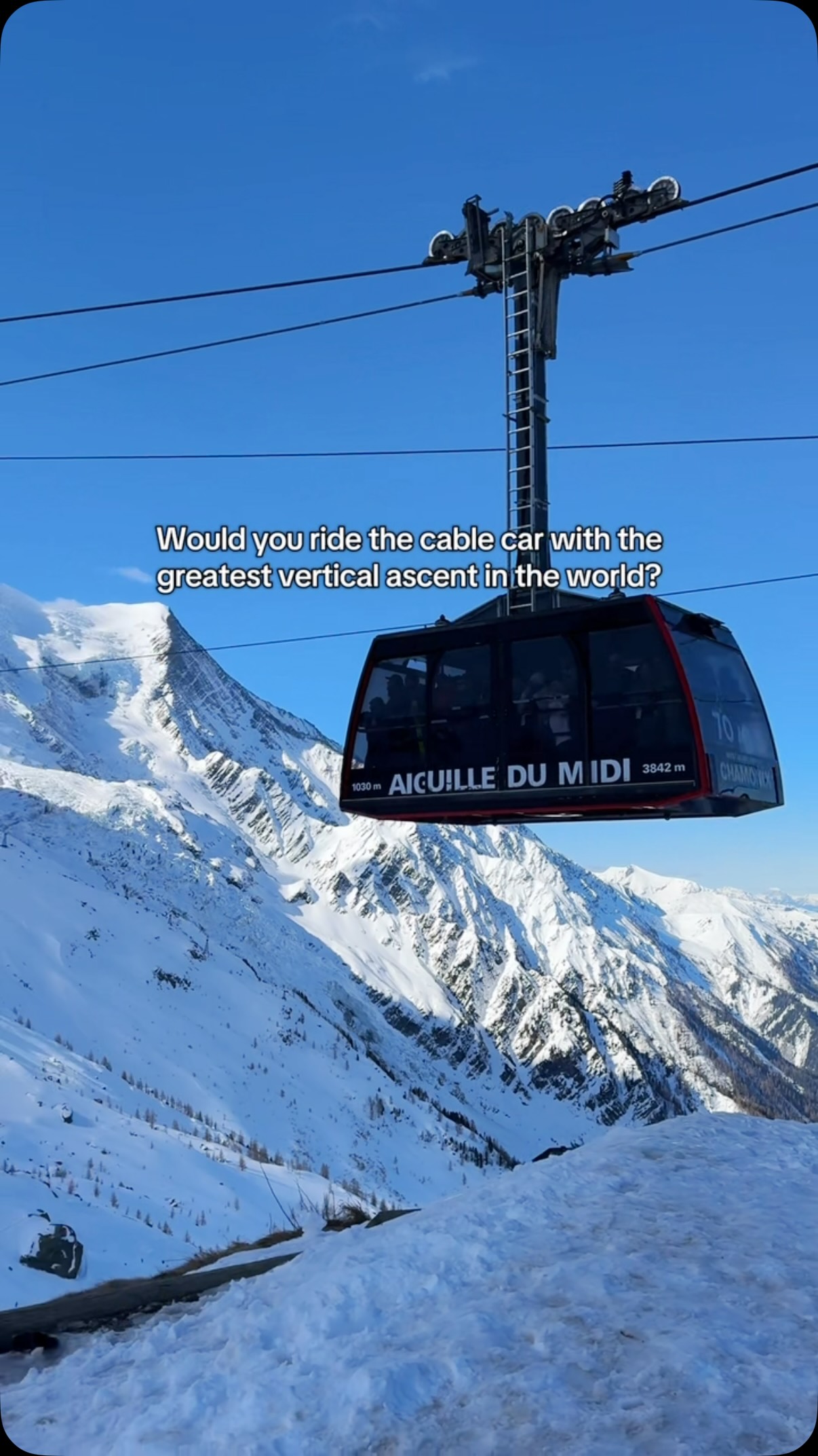 World's Highest Vertical Ascent Cable Car Ride