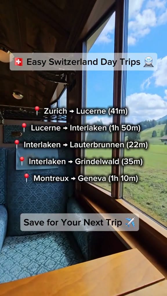 Easy Swiss Train Day Trips