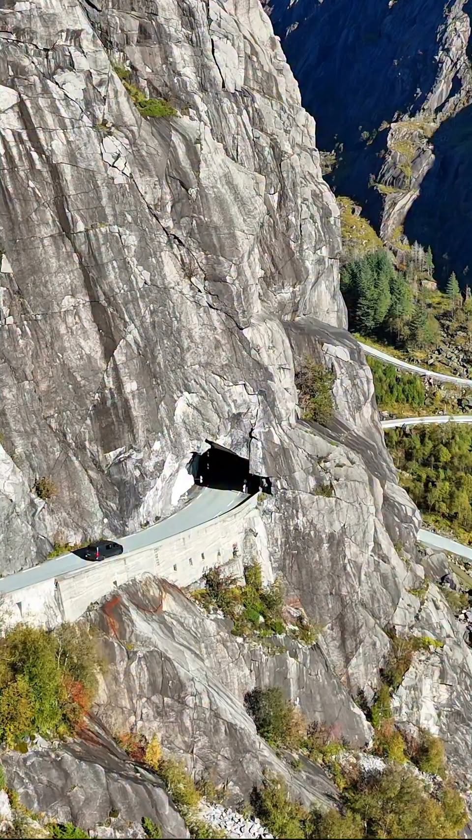 Scenic Mountain Road to Jøssingfjorden