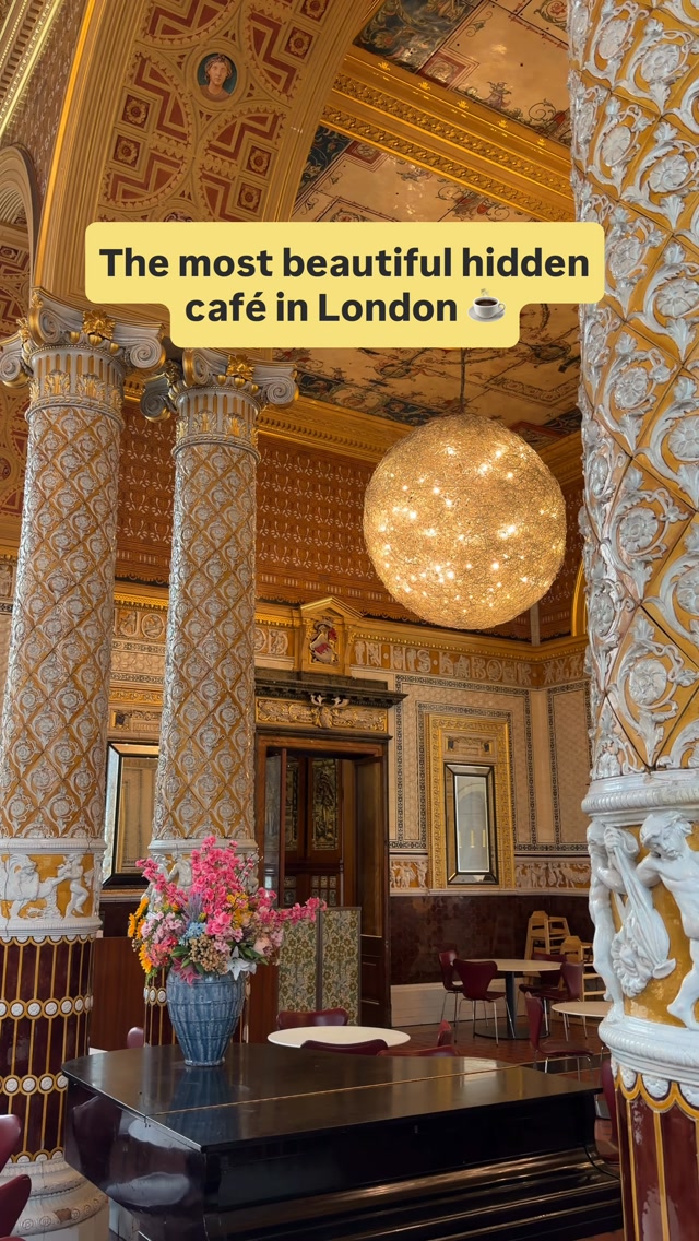 Victorian Cafe Inside London's V&A Museum