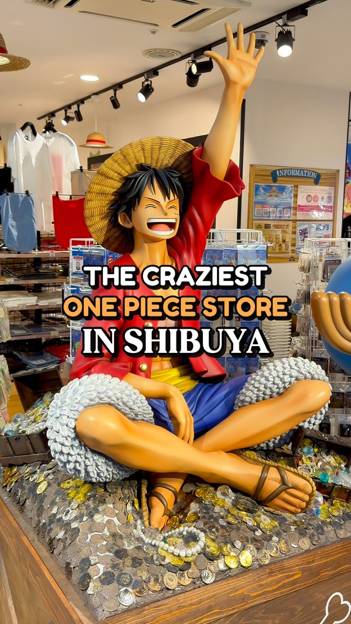 Shibuya One Piece Store Features Character Statues