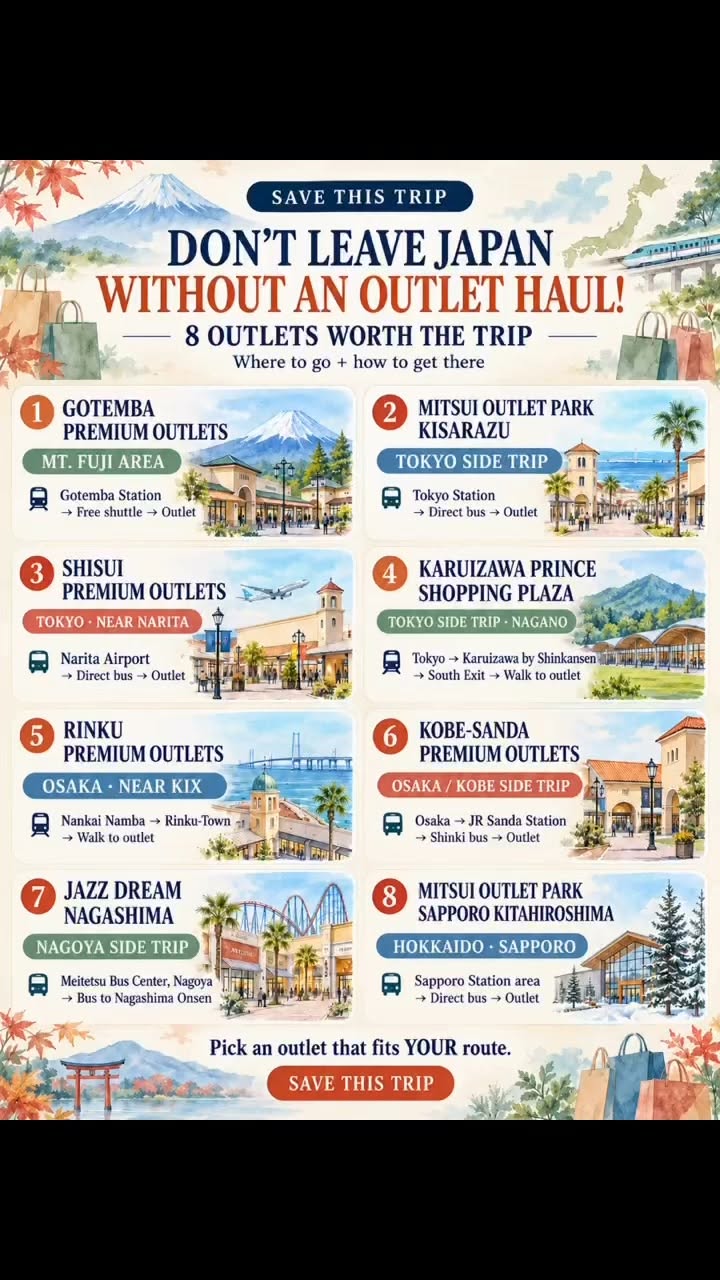 Japanese Outlet Malls for Shoppers