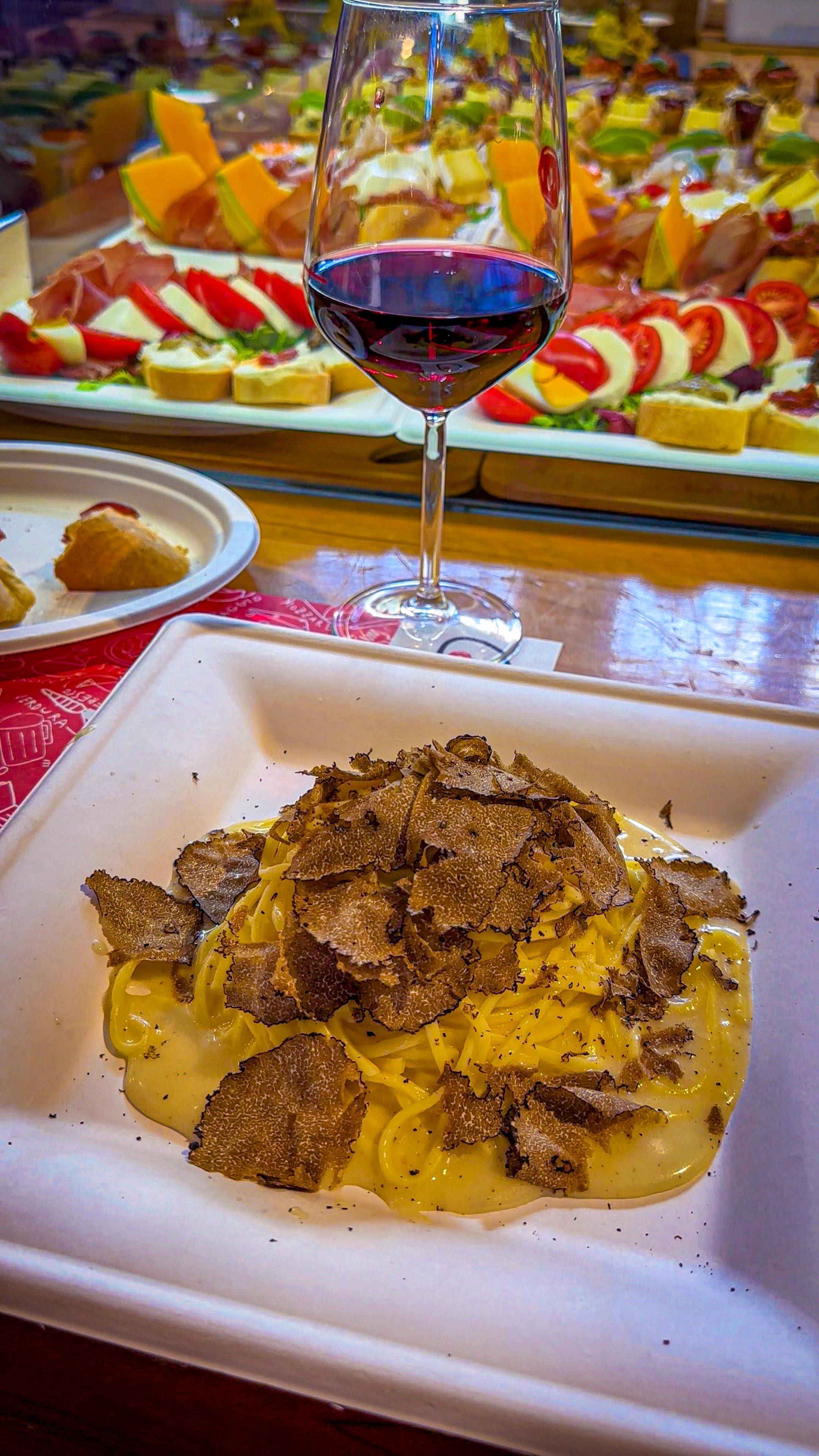 Florence Food Market Featuring Truffle Pasta