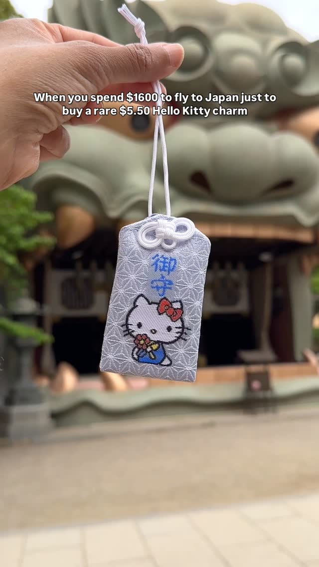Hello Kitty Amulets At Namba Yasaka Shrine