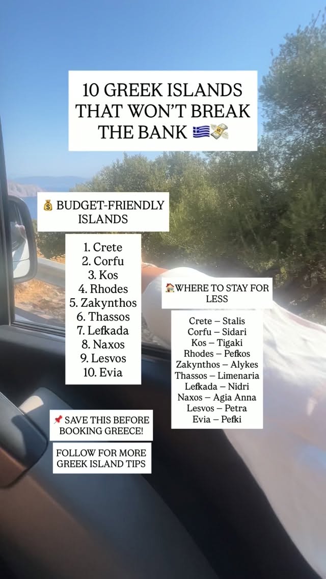 Affordable Stays On Ten Greek Islands