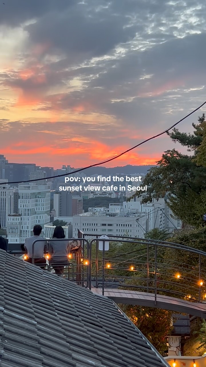 Seoul Sunset Views From Cafe Gaeppul