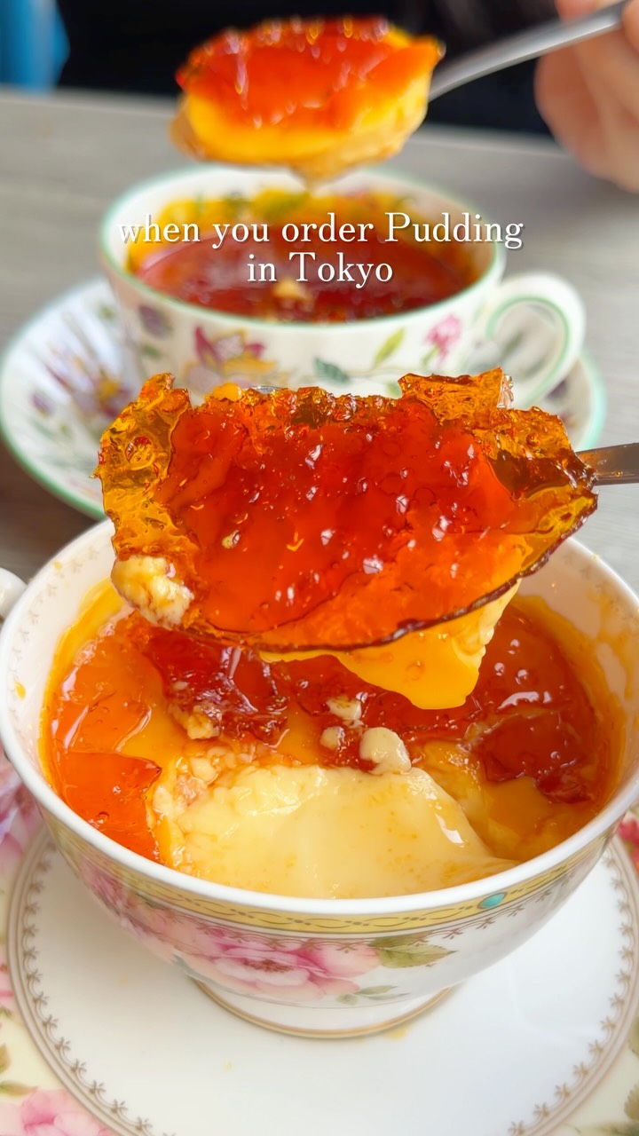 Caramel Pudding Spectacle At Kagurazaka Cococino