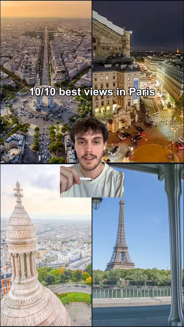 Paris Landmarks With Eiffel Tower Views