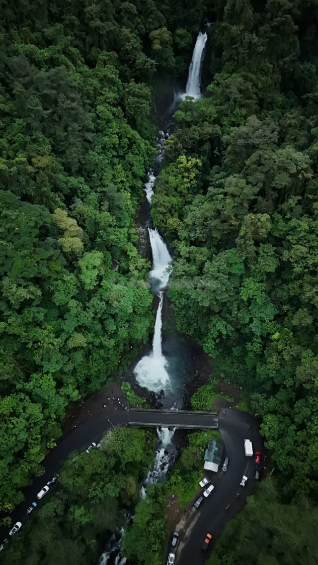 La Paz Waterfall Amidst Lush Green Forests