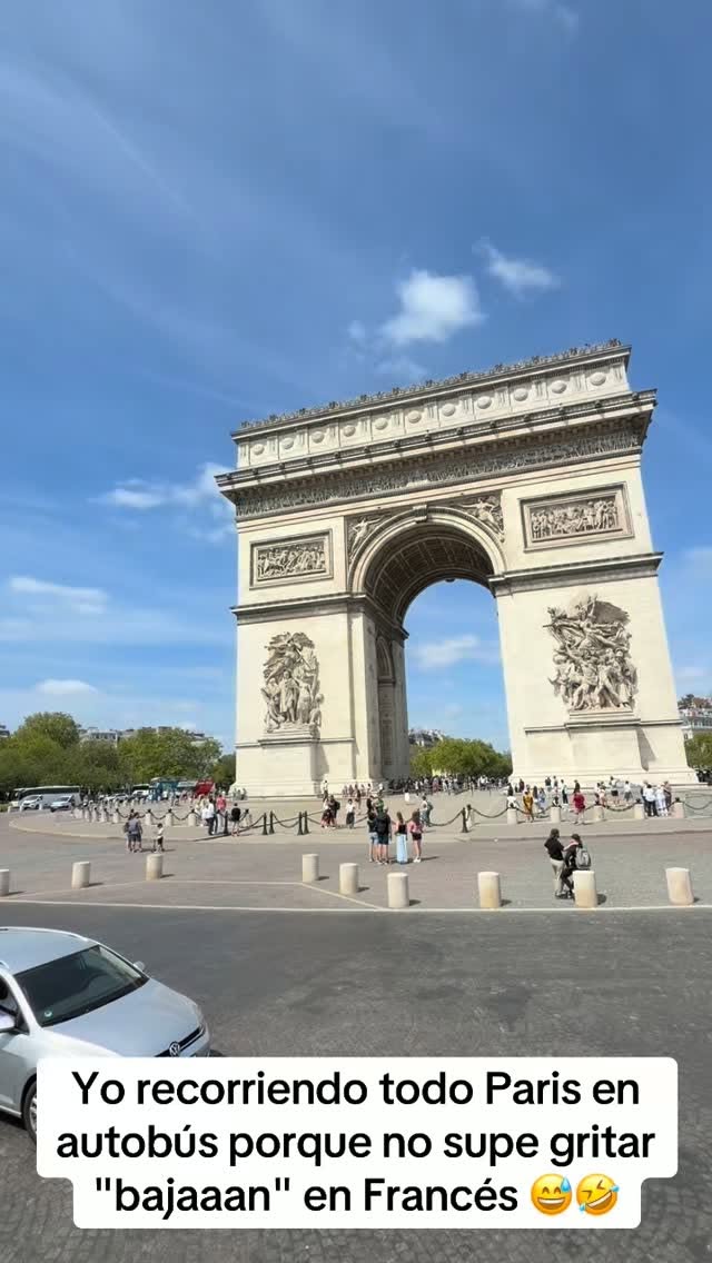 Paris Landmarks Seen From A Bus Tour