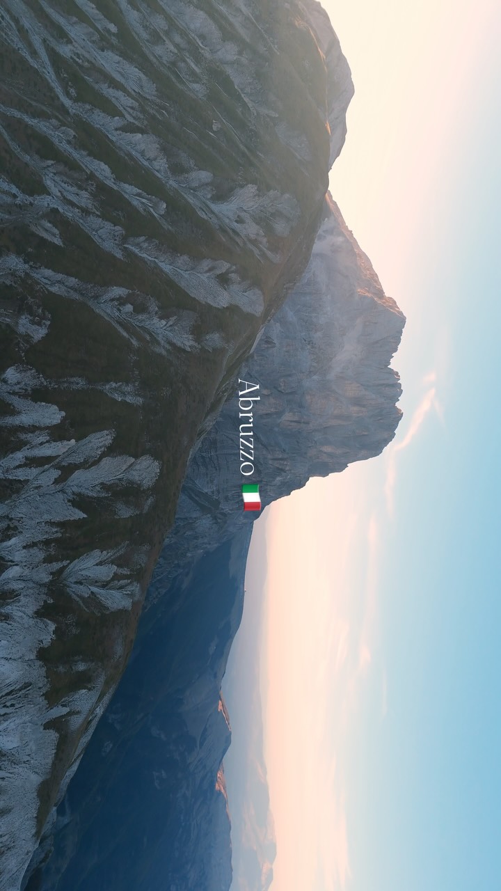Italian Mountain Scenery At Dawn And Dusk