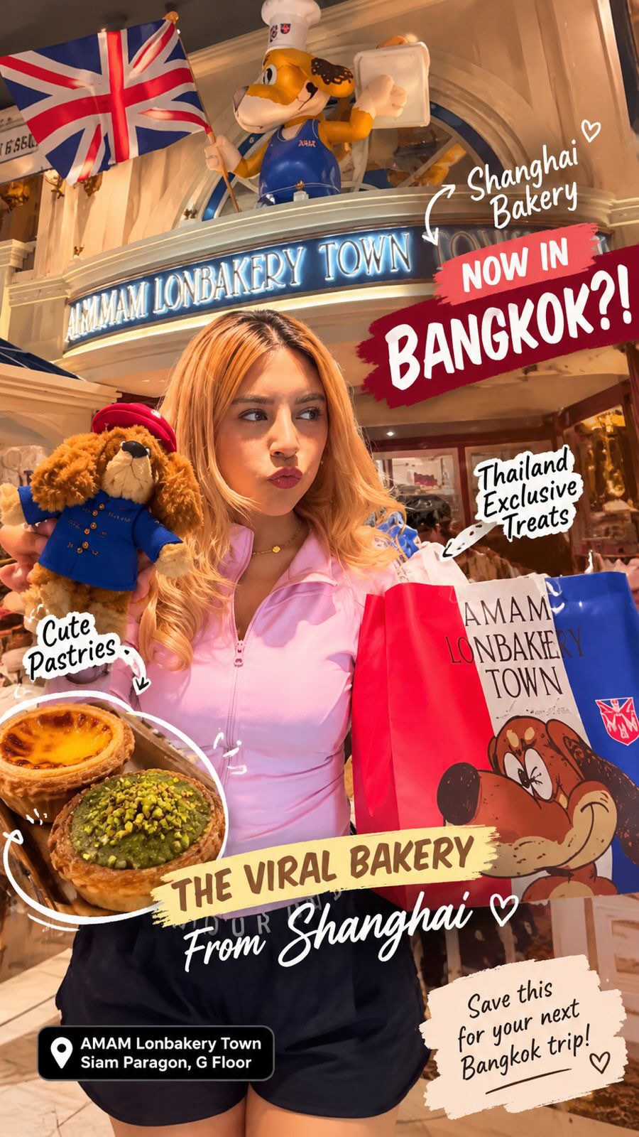 Siam Paragon Hosts Viral Shanghai Bakery's Bangkok Debut