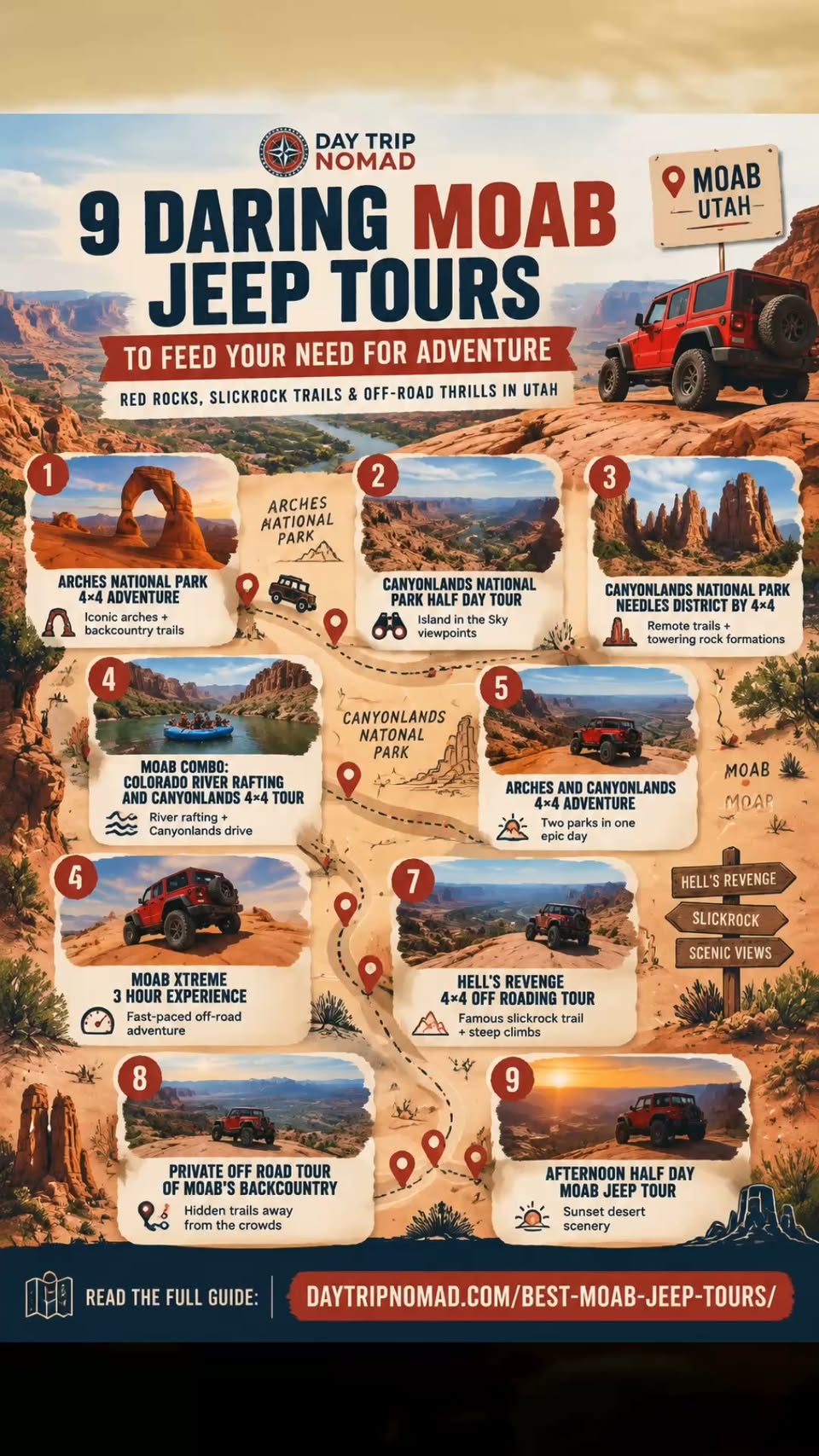 Jeep Tours in Moab's Wild Desert Terrain