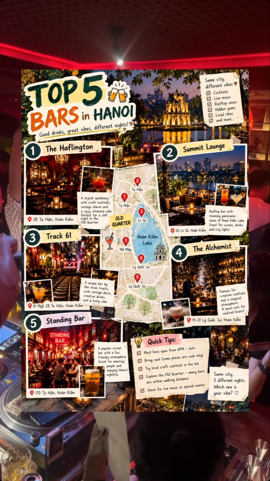 Hanoi's Top 5 Bars for a Night Out