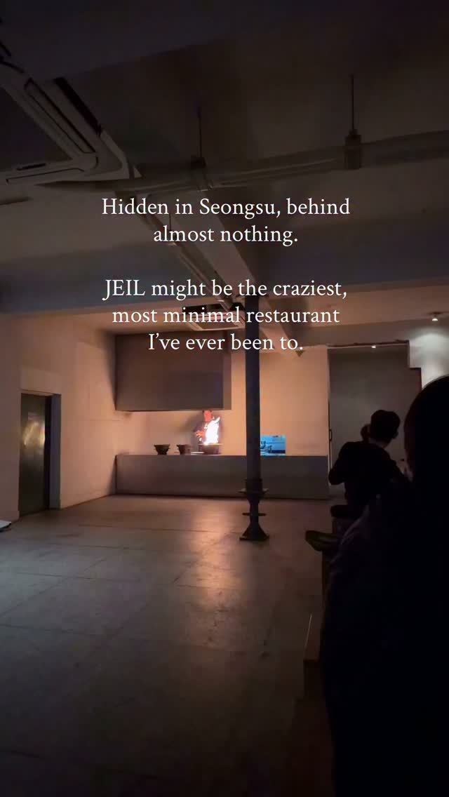 Jeil: Minimalist Dining in Seongsu, Seoul