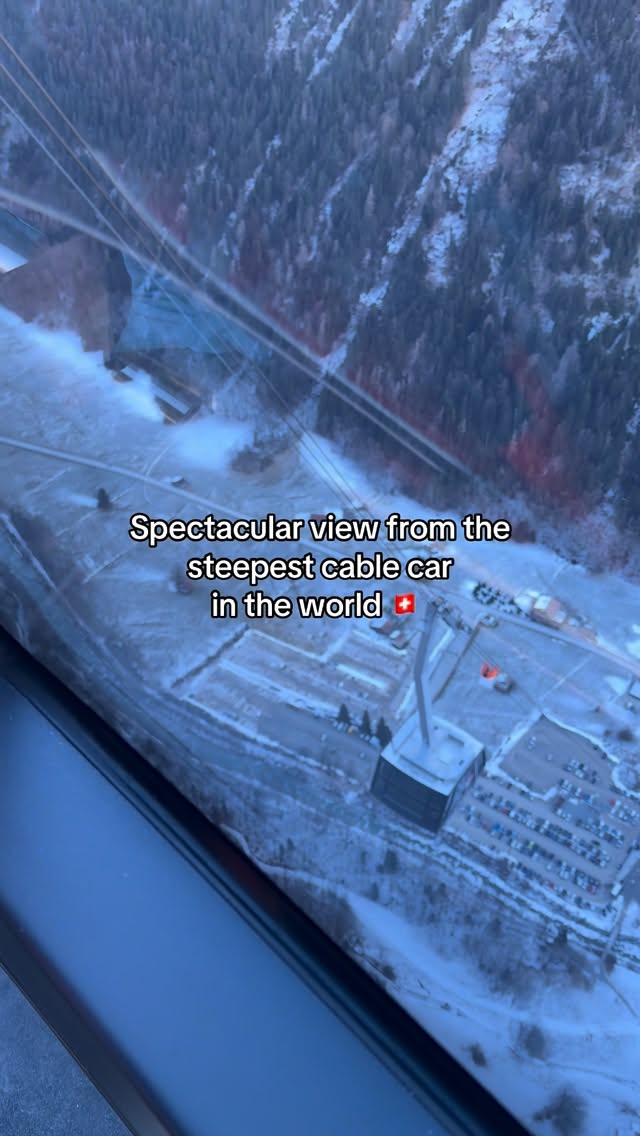 Steepest Cable Car Views Of Swiss Alps