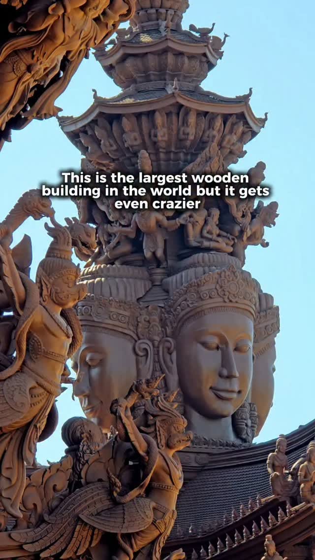 World's Largest Wooden Building: Sanctuary of Truth