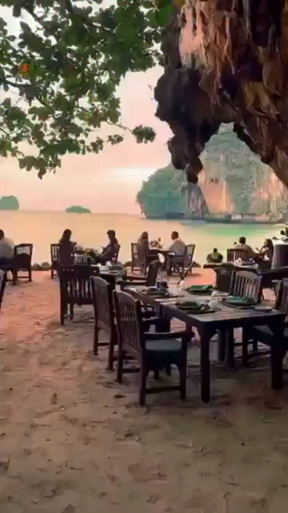 Krabi's Limestone Caves Offer Romantic Sunset Dining