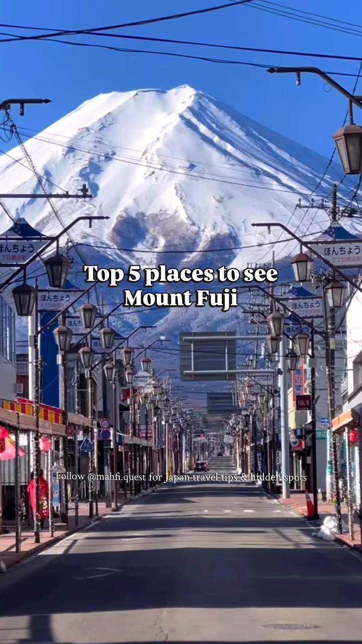 Top 5 Spots to View Mount Fuji
