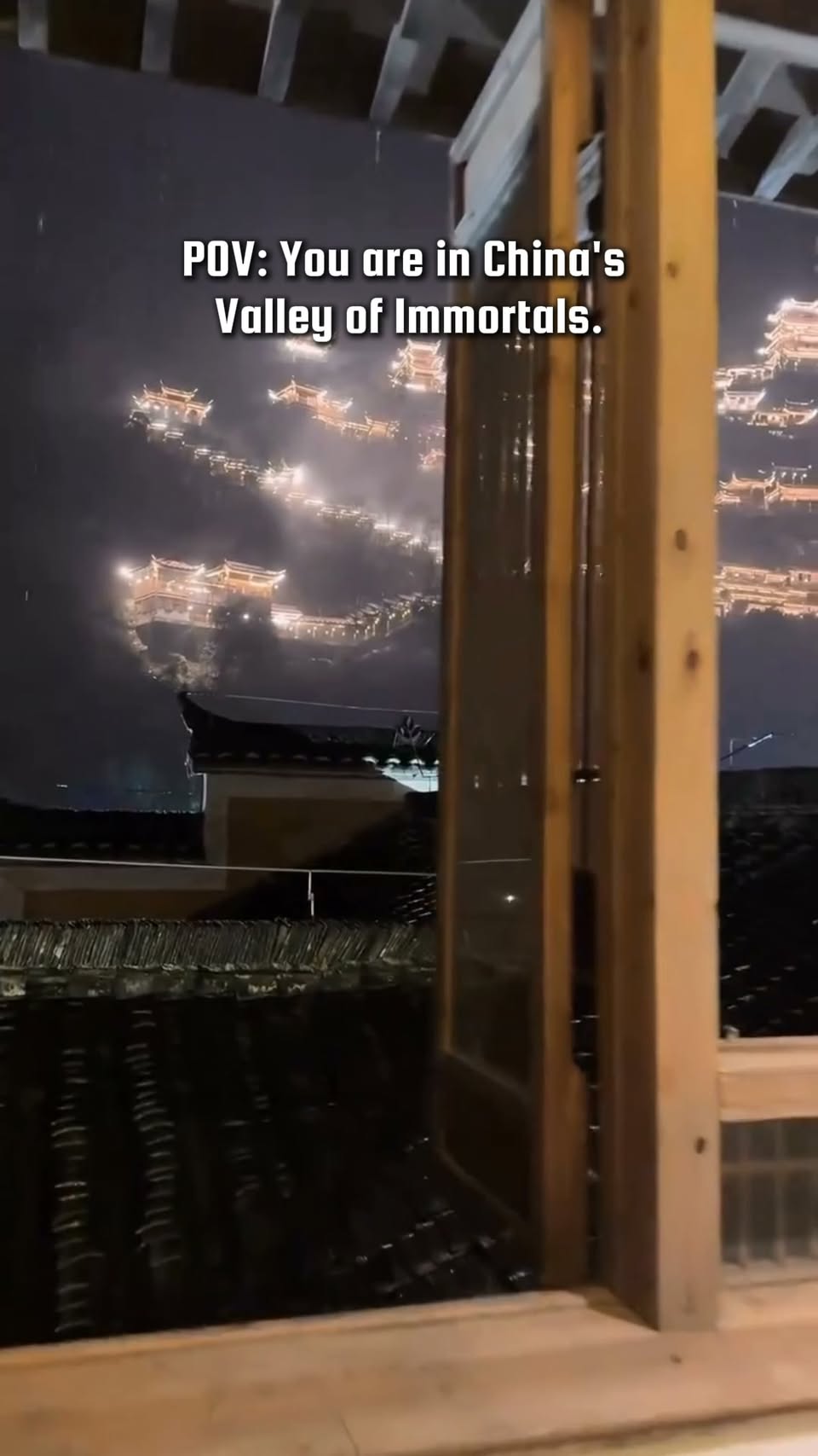 Chinese Valleys With Mystical Night Views
