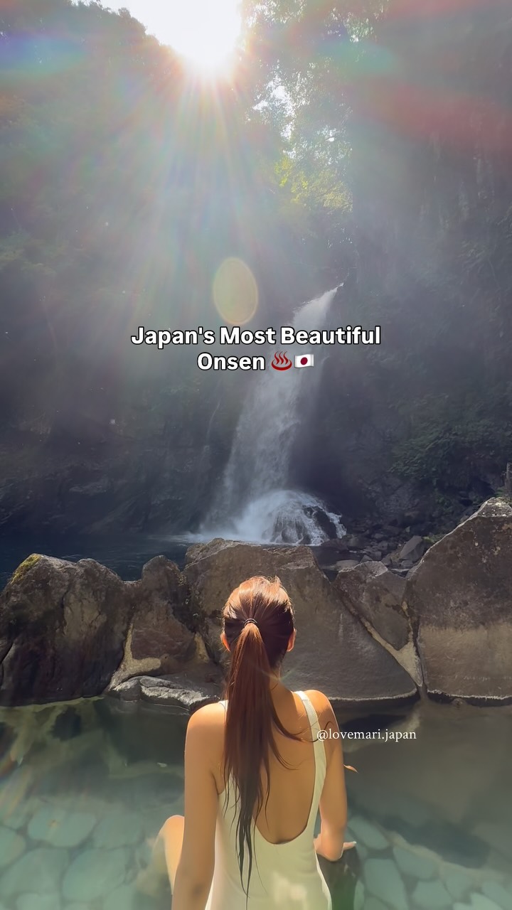 Japanese Waterfalls And Onsen Hot Springs