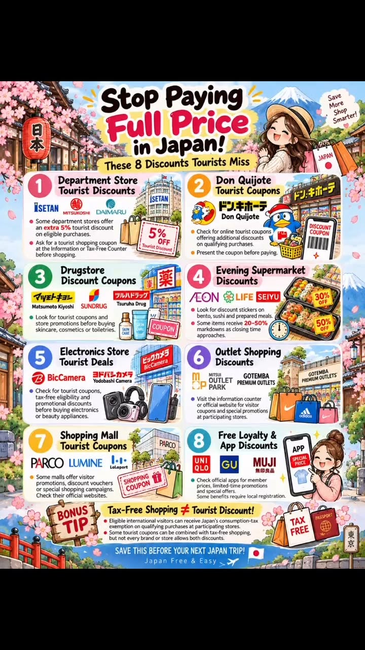 Japan Shopping: Discounts at Malls, Stores, and Outlets