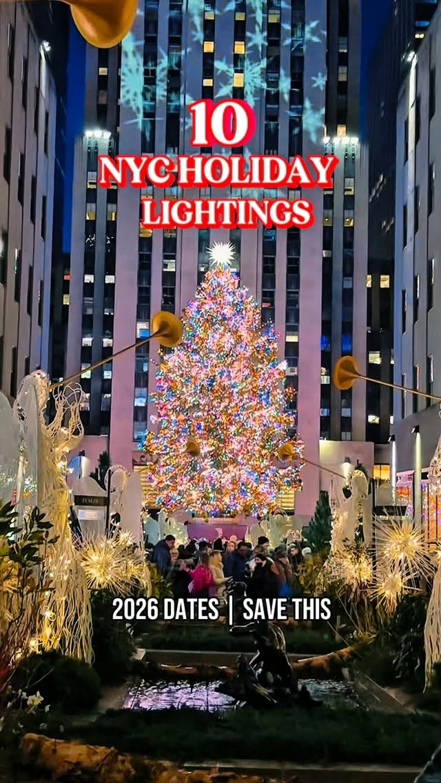 NYC Holiday Light Displays And Tree Lightings