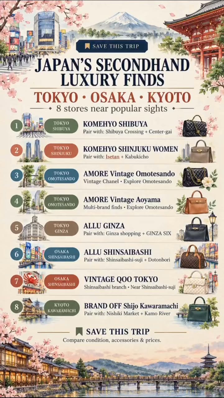 Explore Japan's Best Secondhand Luxury Shopping Destinations