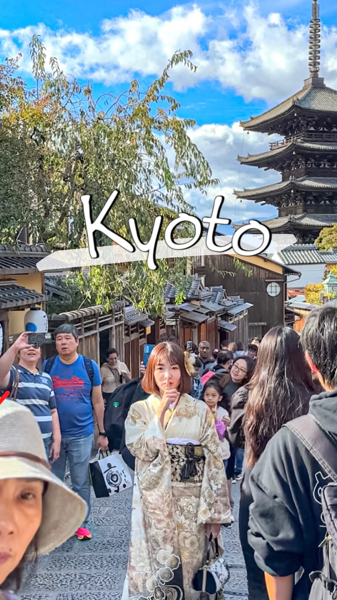 Kyoto's Yasaka Pagoda Street: Day vs. Night