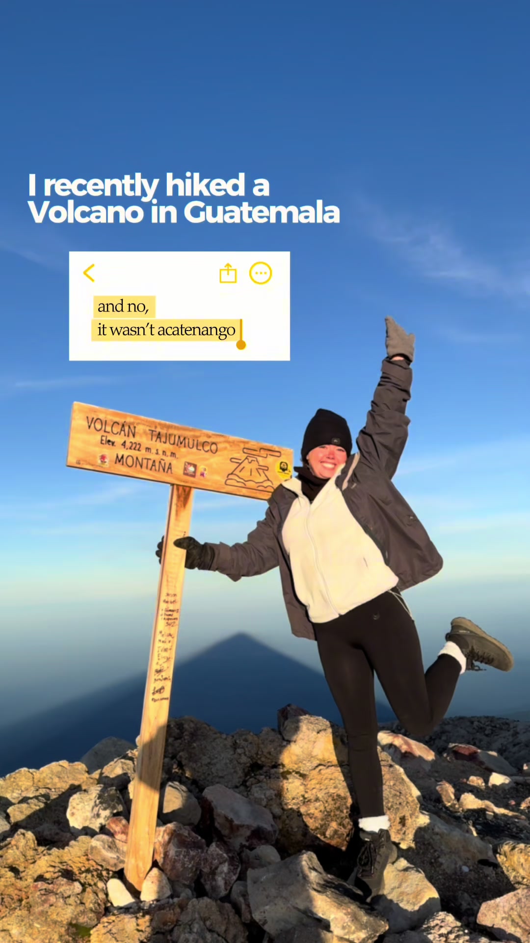 Guatemalan Volcano Hike with Sunrise Views