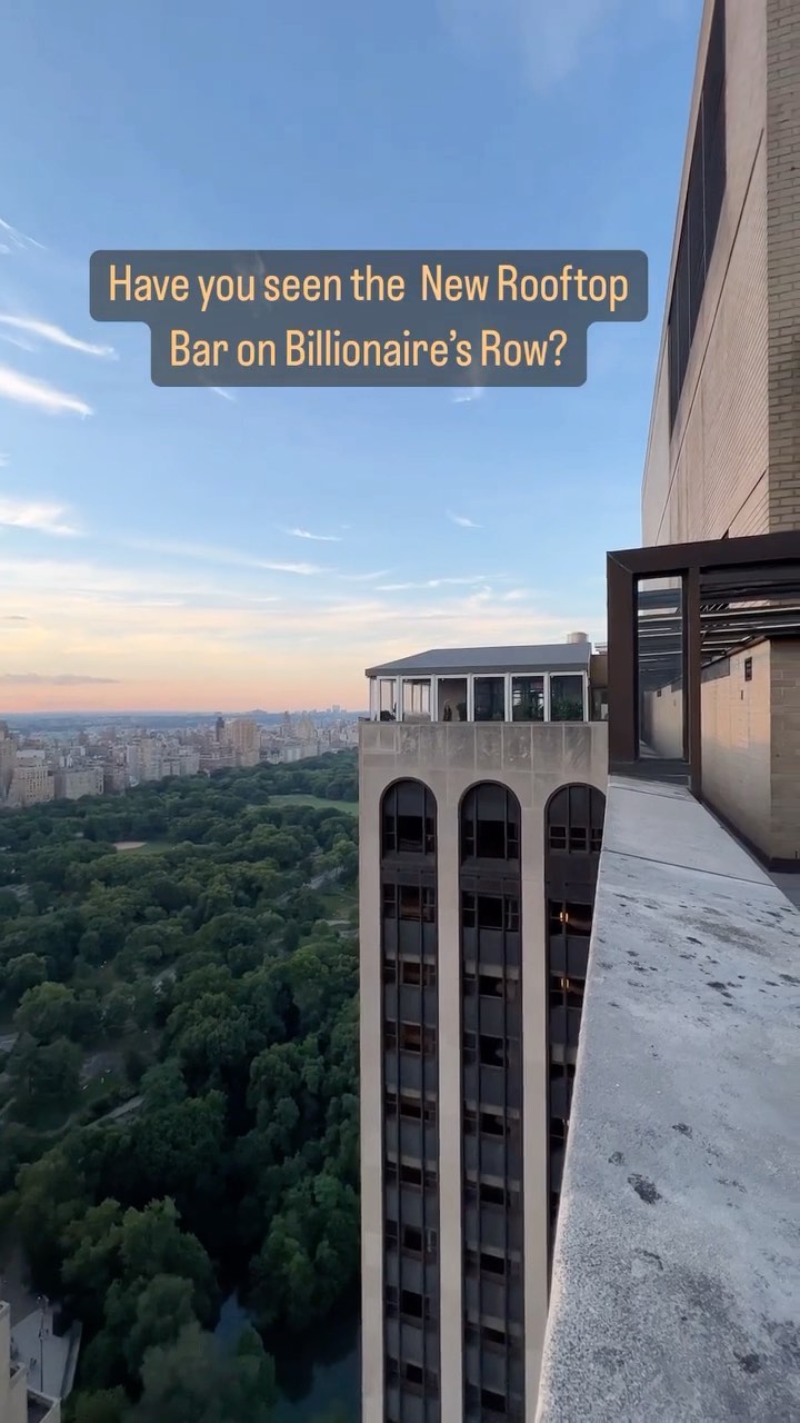Rooftop Bar With Central Park Views